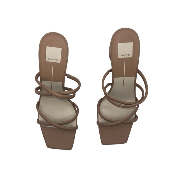 DOLCE VITA Women's Patsi Block Heel Sandal Women’s Size 10 M - Cafe Leather NWOB - Picture 3 of 10